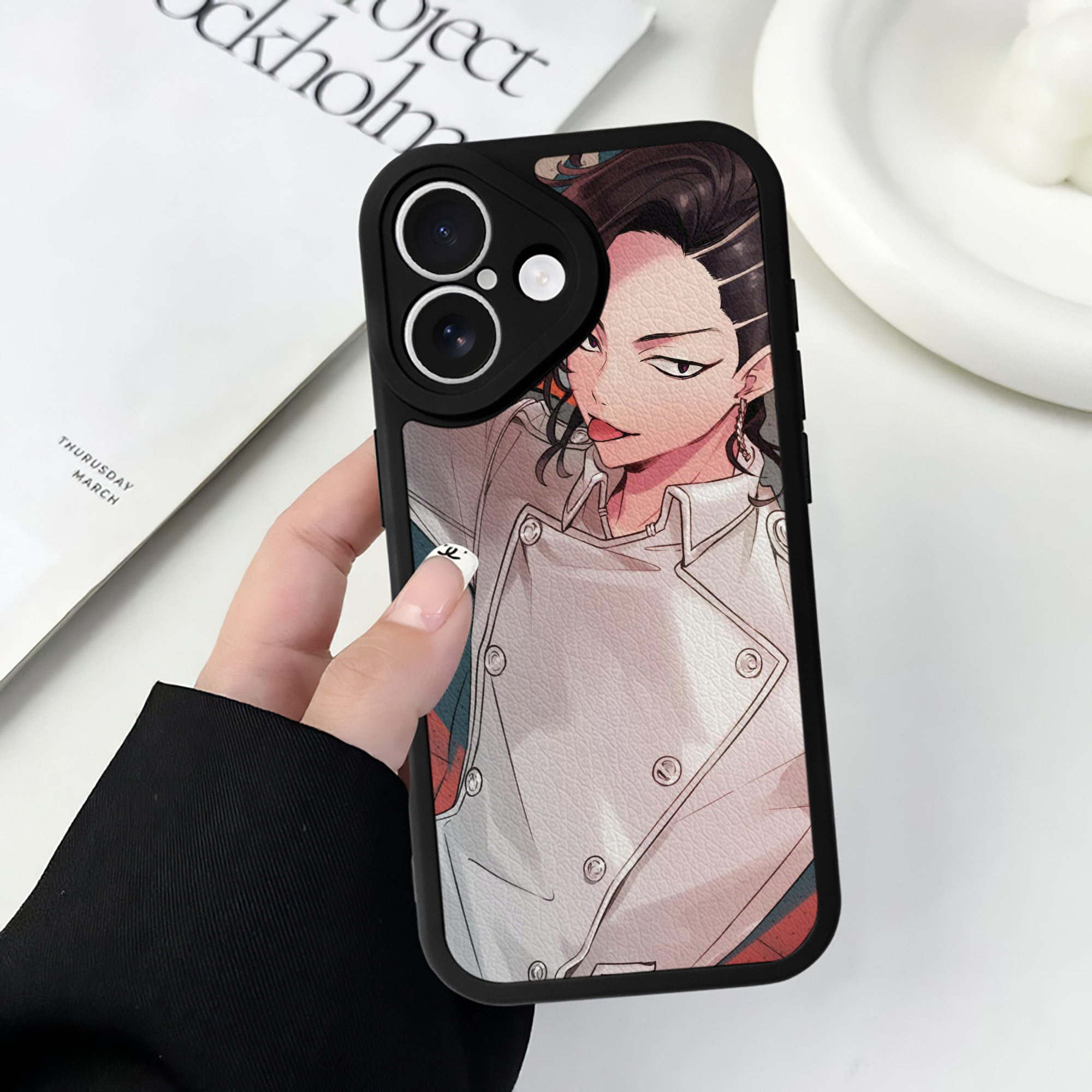 （画像用） 東京リベンジャーズ Tokyo Revengers 【iPhone 16シリーズ対応】シリコンスマホケース（レザー調） 材質：シリコン